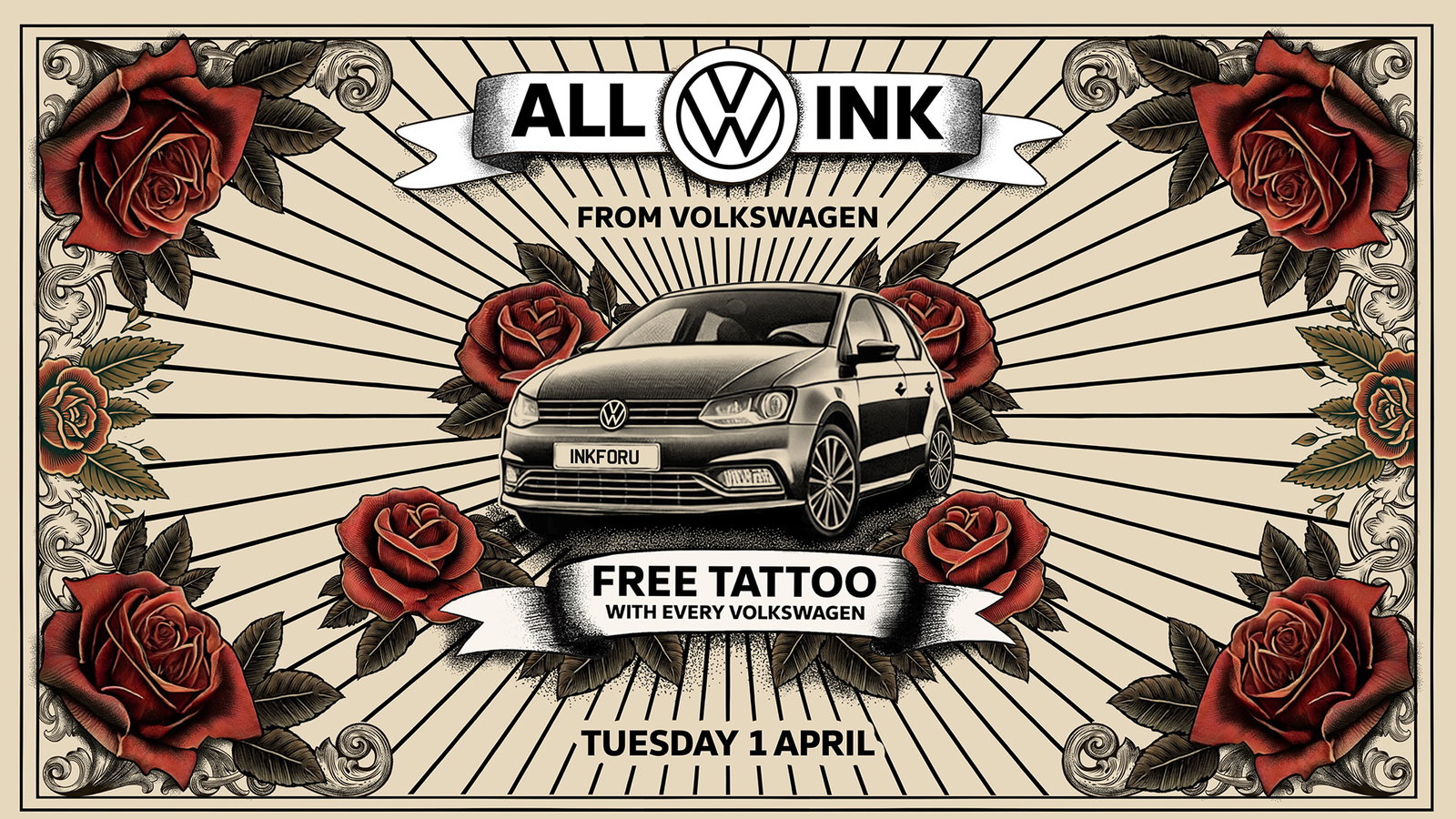 Volkswagen tattoos, April Fools'